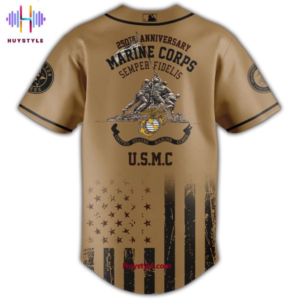 Houston Astros U.S Marine Corps 250th Birthday Baseball Jersey