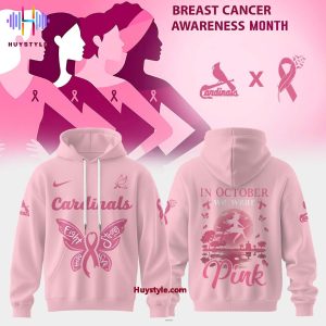 St.Louis Cardinals Breast Cancer Awareness Month 2025 Pink Hoodie