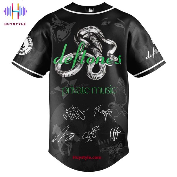 Los Angeles Dodgers x Deftones Private Music Tour 2025 Baseball Jersey