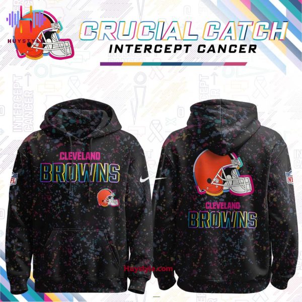 Cleveland Browns 2025 Crucial Catch Intercept Cancer Special Edition Hoodie