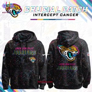 Jacksonville Jaguars 2025 Crucial Catch Intercept Cancer Special Edition Hoodie