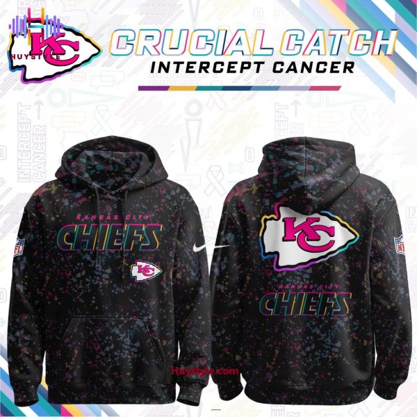 Kansas City Chiefs 2025 Crucial Catch Intercept Cancer Special Edition Hoodie