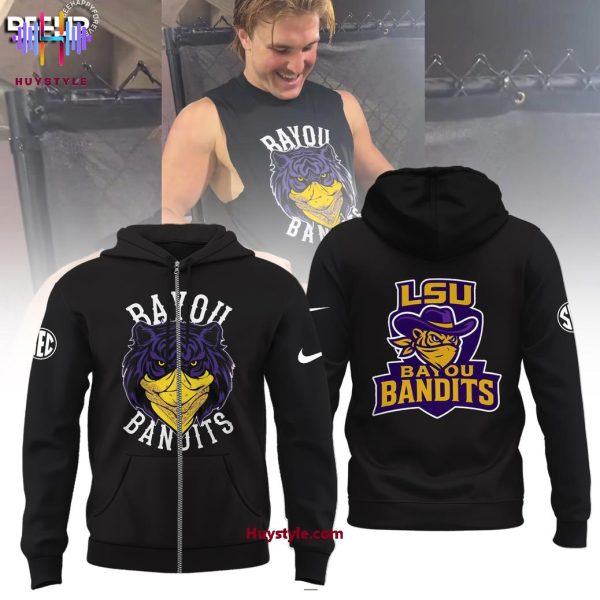 LSU Tigers 2025 Bayou Bandits Limited Edition Hoodie – Black