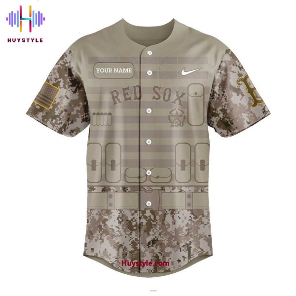 Boston Red Sox Military Appreciation Day 250th Thank You For Your Service Baseball Jersey