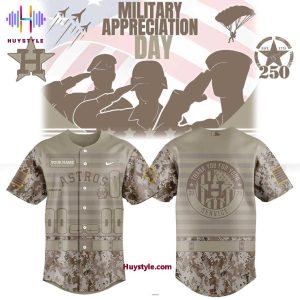 Houston Astros Military Appreciation Day 250th Thank You For Your Service Baseball Jersey