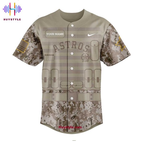 Houston Astros Military Appreciation Day 250th Thank You For Your Service Baseball Jersey