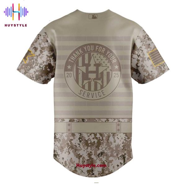 Houston Astros Military Appreciation Day 250th Thank You For Your Service Baseball Jersey