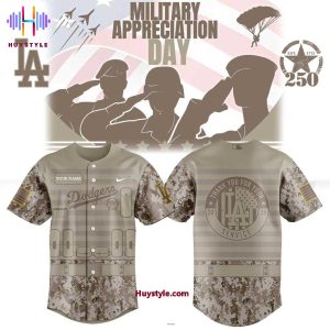 Los Angeles Dodgers Military Appreciation Day 250th Thank You For Your Service Baseball Jersey