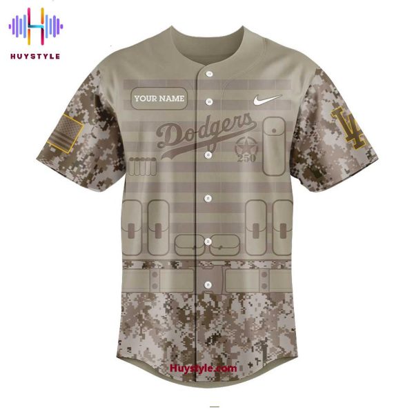 Los Angeles Dodgers Military Appreciation Day 250th Thank You For Your Service Baseball Jersey