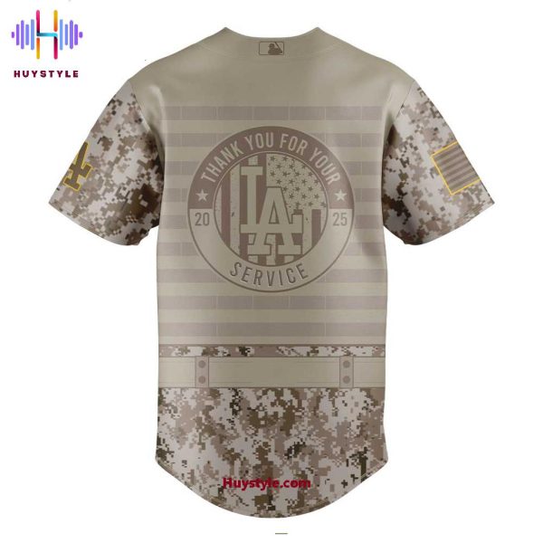 Los Angeles Dodgers Military Appreciation Day 250th Thank You For Your Service Baseball Jersey