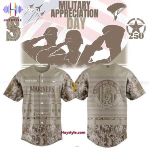 Seattle Mariners Military Appreciation Day 250th Thank You For Your Service Baseball Jersey