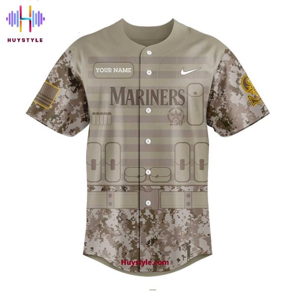 Seattle Mariners Military Appreciation Day 250th Thank You For Your Service Baseball Jersey
