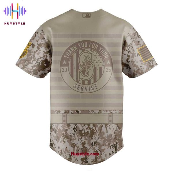 Seattle Mariners Military Appreciation Day 250th Thank You For Your Service Baseball Jersey
