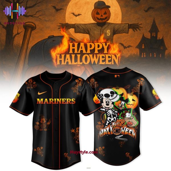 Seattle Mariners x Mickey House Happy Halloween 2025 Baseball Jersey