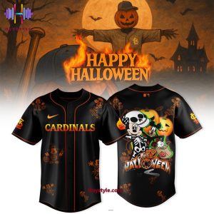 St.Louis Cardinals x Mickey House Happy Halloween 2025 Baseball Jersey