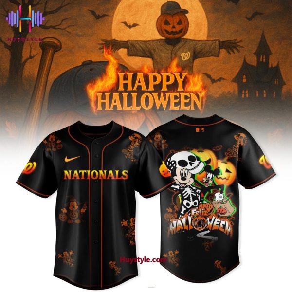 Washington Nationals x Mickey House Happy Halloween 2025 Baseball Jersey
