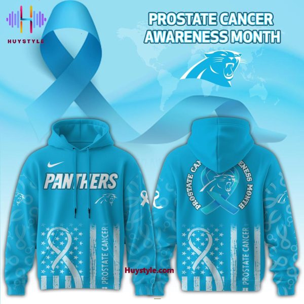 Carolina Panthers x Prostate Cancer Awareness Month Blue Edition Hoodie
