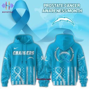 Los Angeles Chargers x Prostate Cancer Awareness Month Blue Edition Hoodie