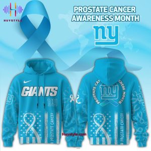 New York Giants x Prostate Cancer Awareness Month Blue Edition Hoodie