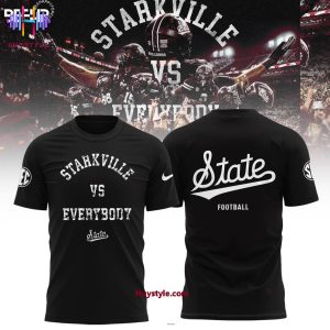 Mississippi State Bulldogs Vs Everybody 3D T-Shirt – Black