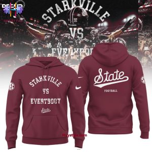 Mississippi State Bulldogs Vs Everybody 3D T-Shirt – Red