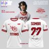 Seattle Seahawks x Sombr 77 The Late Nights And Young Romance Tour 2025 White Edition 3D T-Shirt
