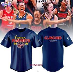 Indiana Fever WNBA Playoff 2025 Baseball Jersey – Blue
