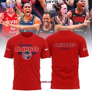 Indiana Fever WNBA Playoff 2025 Hoodie – Red
